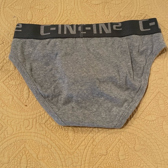 Mens Small Gray Cin2 Hip Briefs - Picture 8 of 11